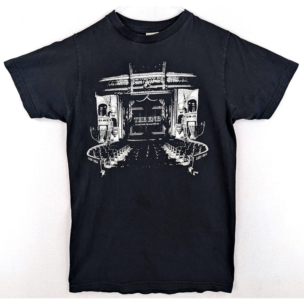 Vintage 2007 MCR The End In Theaters Bay Island Black Tee Mens Small Distressed
